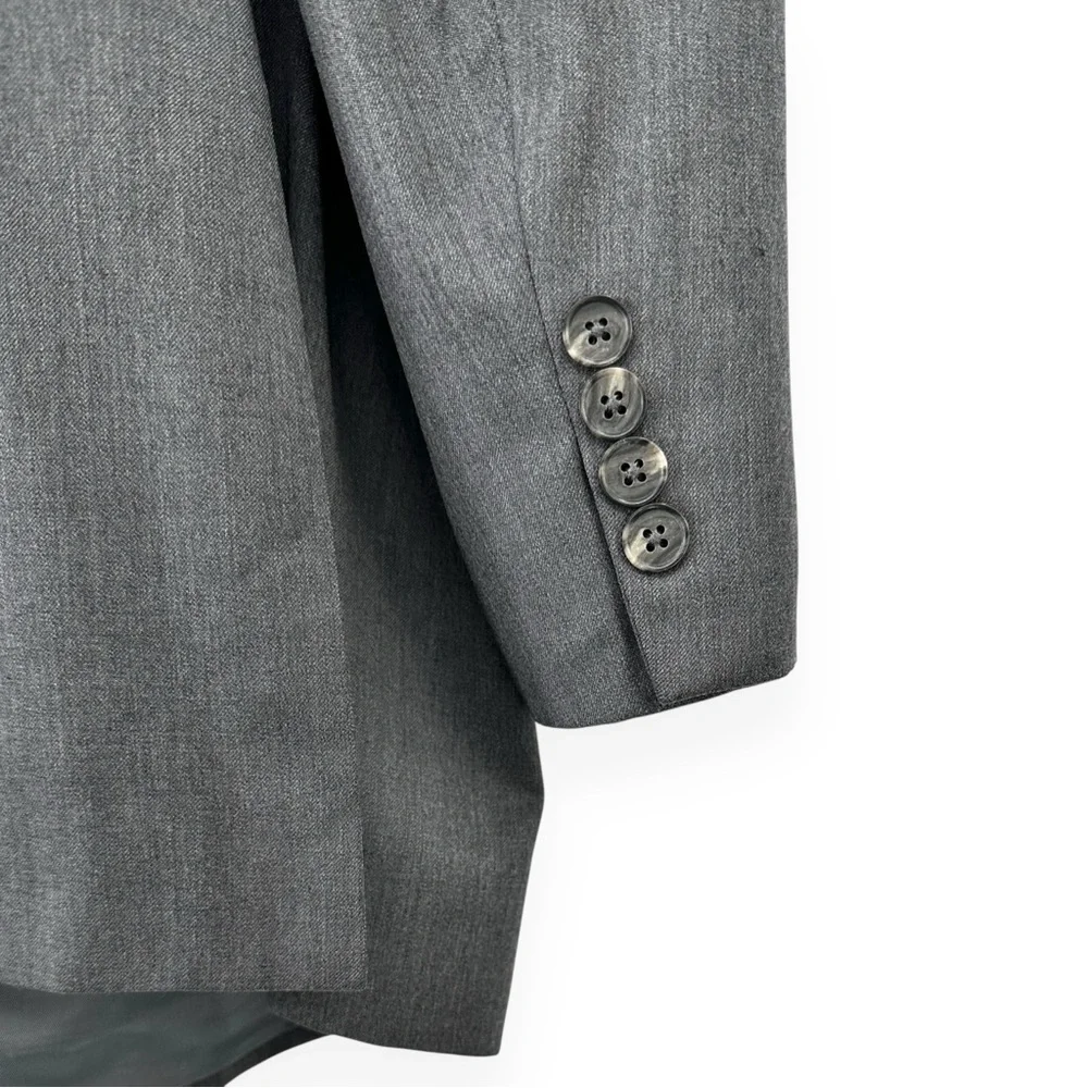 SAMUELSOHN Loro Piana Wool Super 120s Gray Classic Blazer Suit Jacket sz 54